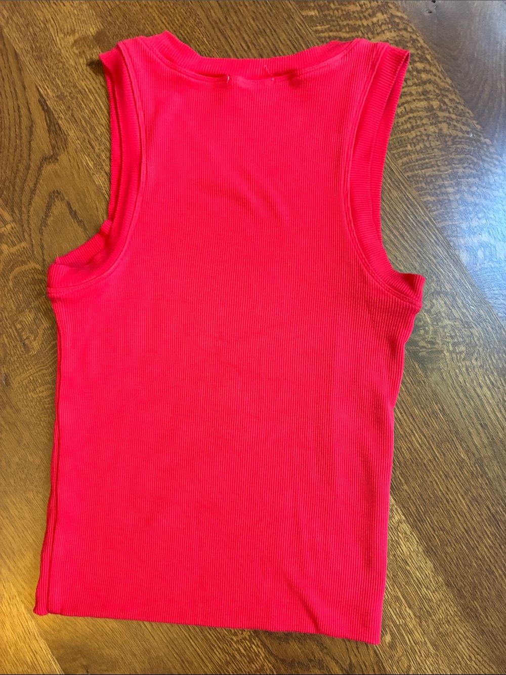 LNA Jones Rib Tank Tank Top - Red - Picture 3 of 3